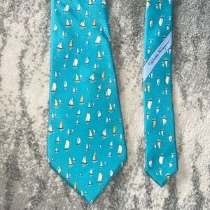 Salvatore Ferragamo Teal Silk Tie